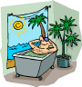 Urlaub-mann-badewanne